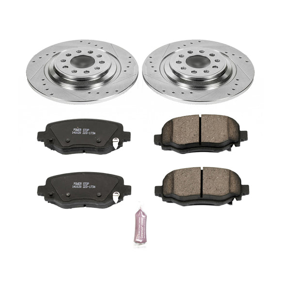 PowerStop Z23 Daily Driver Carbon-Fiber Ceramic Brake Pad and Drilled & Slotted