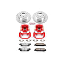 PowerStop Z36 Truck and SUV Ceramic Brake Pad, Drilled & Slotted Rotor, and Cali