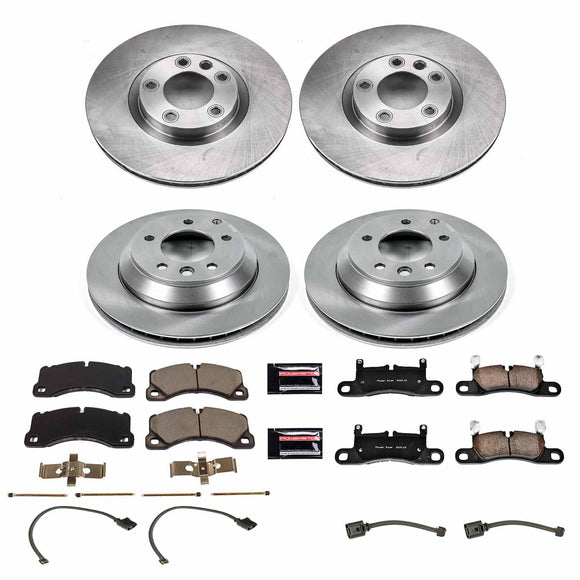 PowerStop OE Stock Replacement Low-Dust Ceramic Brake Pad and Rotor Kit