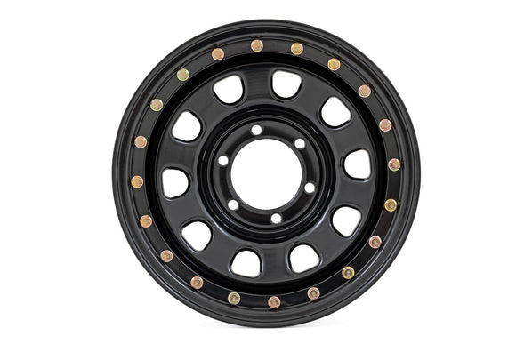 Rough Country Steel Wheel Black 17x9 6x5.5 6x139.7 ET12 Wheel Rim