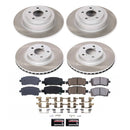PowerStop Semi-Coated Rotor and Low-Dust Ceramic Brake Pad Kit