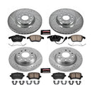 PowerStop Z23 Daily Driver Carbon-Fiber Ceramic Brake Pad and Drilled & Slotted