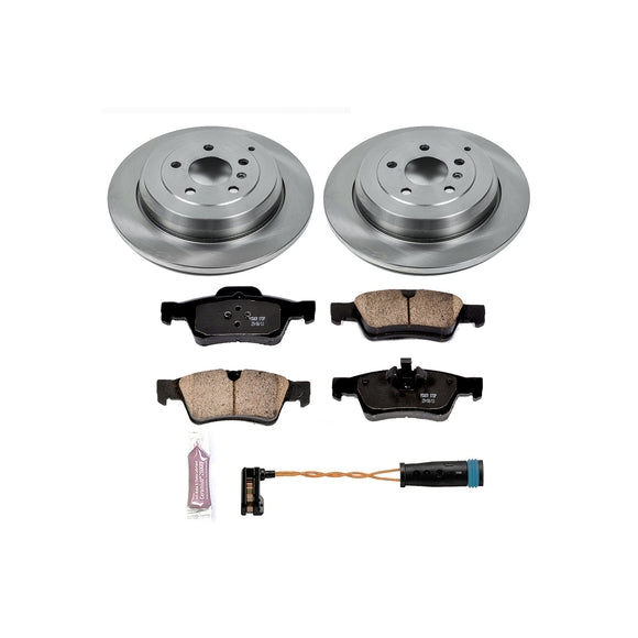 PowerStop OE Stock Replacement Low-Dust Ceramic Brake Pad and Rotor Kit