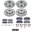 PowerStop OE Stock Replacement Low-Dust Ceramic Brake Pad and Rotor Kit