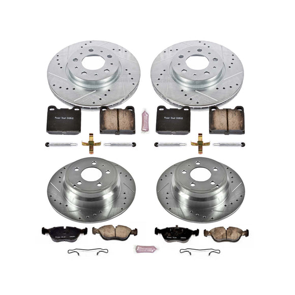 PowerStop Z23 Daily Driver Carbon-Fiber Ceramic Brake Pad and Drilled & Slotted