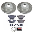 PowerStop Semi-Coated Rotor and Low-Dust Ceramic Brake Pad Kit