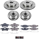 PowerStop OE Stock Replacement Low-Dust Ceramic Brake Pad and Rotor Kit