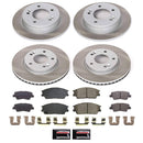 PowerStop Semi-Coated Rotor and Low-Dust Ceramic Brake Pad Kit