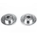 PowerStop Evolution Drilled Slotted Rotors Pair Rear For Saab 9-5