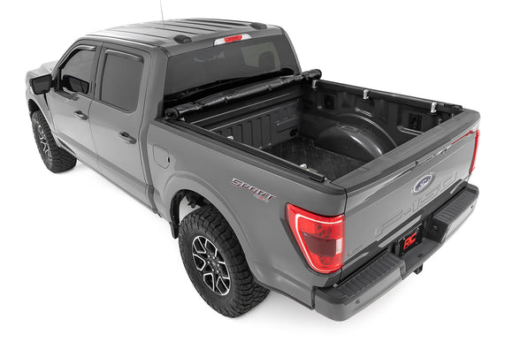 Rough Country Soft Roll Up Bed Cover 6'7" Bed Ford Ford F-150 15-23