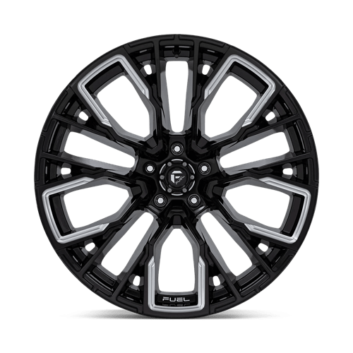 22x12 Fuel Off-Road D849 Rebar Black 5x139.7 ET-44 CB78.1 Wheel Rim