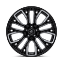 22x12 Fuel Off-Road D849 Rebar Black 5x139.7 ET-44 CB78.1 Wheel Rim
