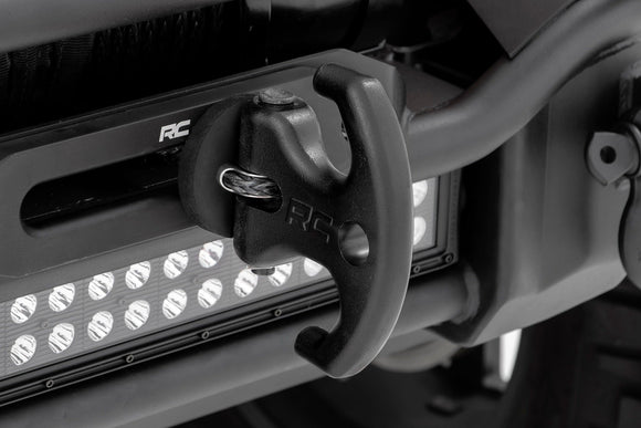 Rough Country Multi-Function Winch Cleat Black With Rubber Isolator