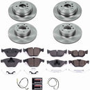 PowerStop OE Stock Replacement Low-Dust Ceramic Brake Pad and Rotor Kit