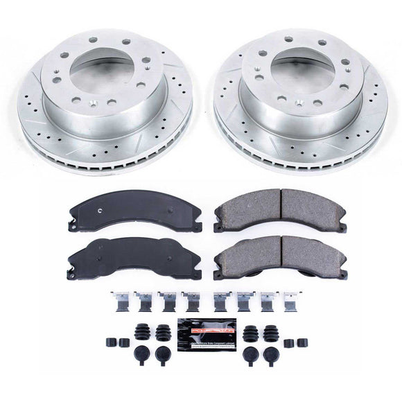 PowerStop Z23 Daily Driver Carbon-Fiber Ceramic Brake Pad and Drilled & Slotted