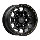 17x8.5 KMC KM718 Summit Satin Black 6x135 ET0 CB87.1 Wheel Rim