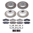 PowerStop Semi-Coated Rotor and Low-Dust Ceramic Brake Pad Kit