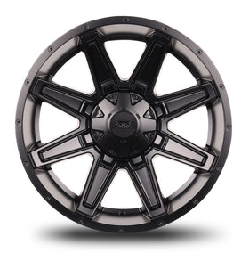 17x8.5 Mudder Trucker MT404 Deviant Black 5x114.3 5x4.5 5x127 5x5 18 Wheel