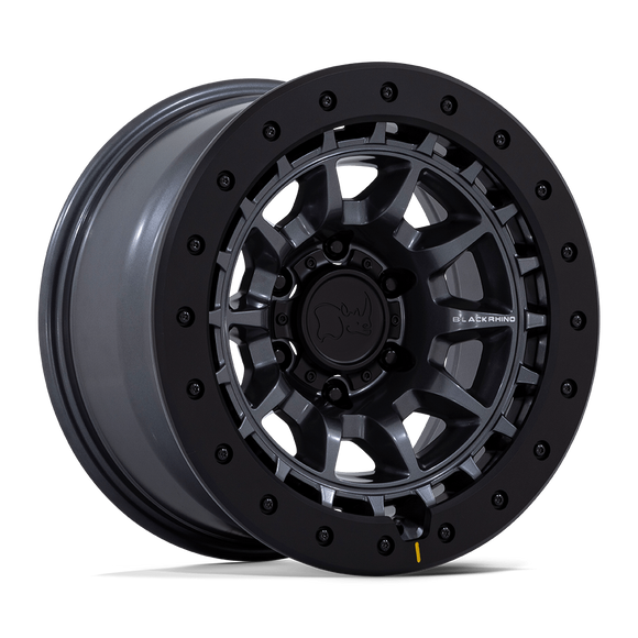 17x8.5 Black Rhino BR016 Tusk Matte Gunmetal 5x127 ET-10 CB71.5 Wheel/Rim