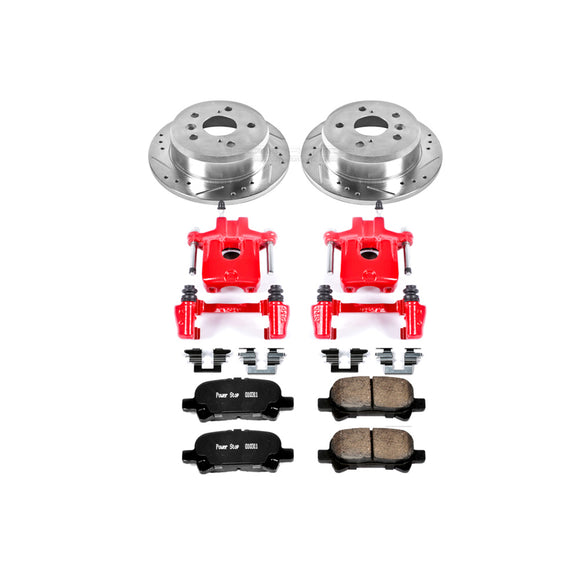 PowerStop Z23 Daily Driver Carbon-Fiber Ceramic Pads Drilled & Slotted Rotor & C