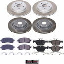 Semi-Coated Rotor and Low-Dust Ceramic Brake Pad Kit