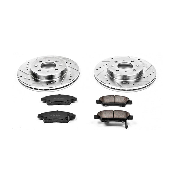 PowerStop Z23 Daily Driver Carbon-Fiber Ceramic Brake Pad and Drilled & Slotted