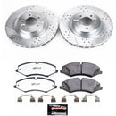 PowerStop Z36 Carbon-Fiber Ceramic Brake Pad with Drilled and Slotted Rotor Kit