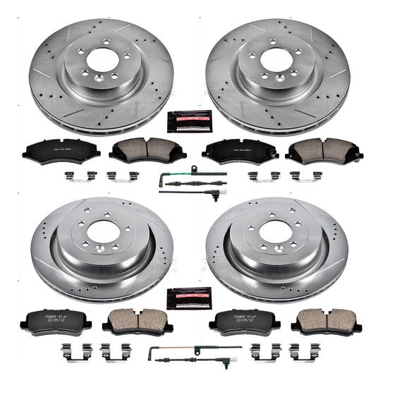 PowerStop Z23 Daily Driver Carbon-Fiber Ceramic Brake Pad and Drilled & Slotted