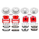PowerStop Z36 Truck and SUV Ceramic Brake Pad, Drilled & Slotted Rotor, and Cali