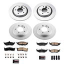 PowerStop Genuine Geomet Coated Rotor and Low-Dust Ceramic Brake Pad Kit