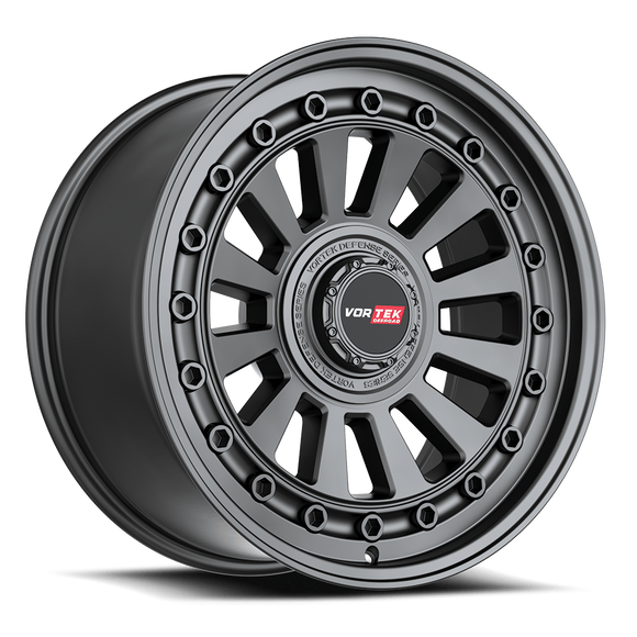 17x9 Vortek VRD-702 Radar Matte Black 6x120 ET12 CB93.1 Wheel Rim