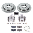 PowerStop OE Stock Replacement Low-Dust Ceramic Brake Pad, Rotor and Caliper Kit