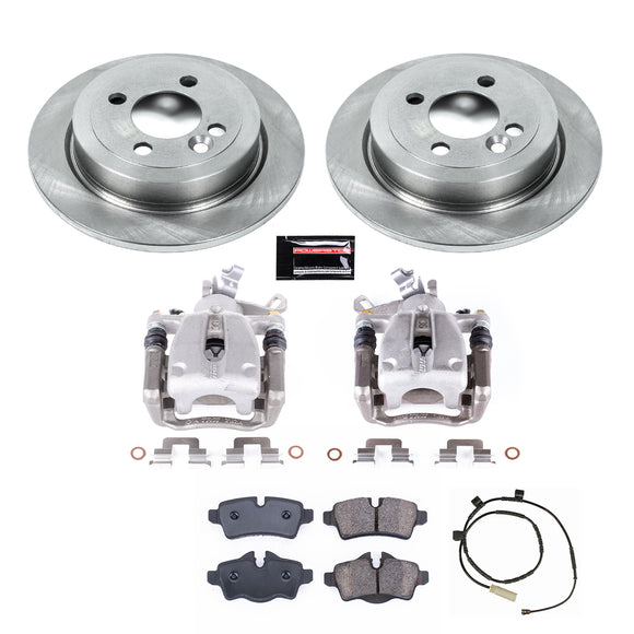 PowerStop OE Stock Replacement Low-Dust Ceramic Brake Pad, Rotor and Caliper Kit
