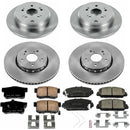 PowerStop OE Stock Replacement Low-Dust Ceramic Brake Pad and Rotor Kit