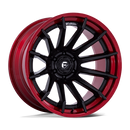 20x9 Fuel Off-Road FC403 Burn Matte Black With Candy Red Lip 6x135 ET1 Wheel