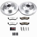 PowerStop Z36 Carbon-Fiber Ceramic Brake Pad with Drilled and Slotted Rotor Kit