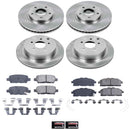 PowerStop OE Stock Replacement Low-Dust Ceramic Brake Pad and Rotor Kit