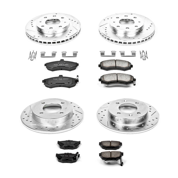 PowerStop Z23 Daily Driver Carbon-Fiber Ceramic Brake Pad and Drilled & Slotted