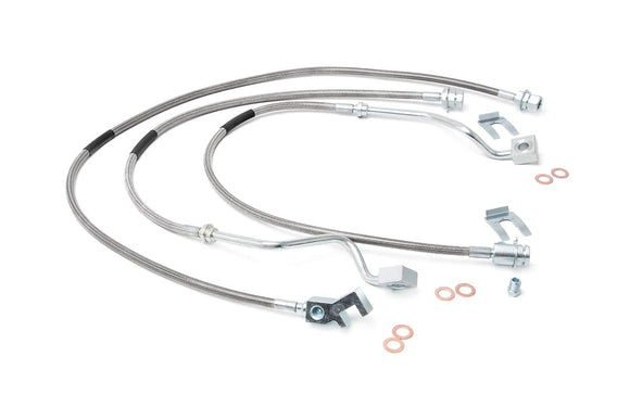 Rough Country Brake Lines Stainless For 4-6" Lift For Ford Super Duty 99-04