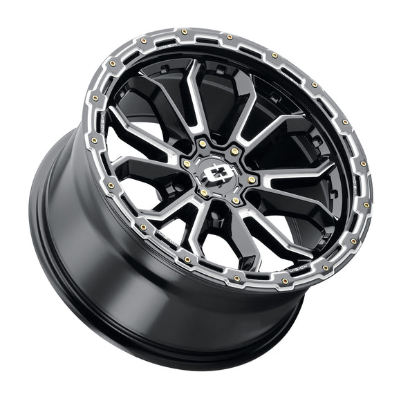 20x10 Vision 405 Gloss Black Milled Spoke 6x139.7 ET-25 wheel/rim