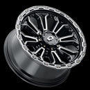 17x9 Vision 405 Korupt Gloss Black Milled Spoke Wheel 8x165.1 ET-12 CB125.2-2
