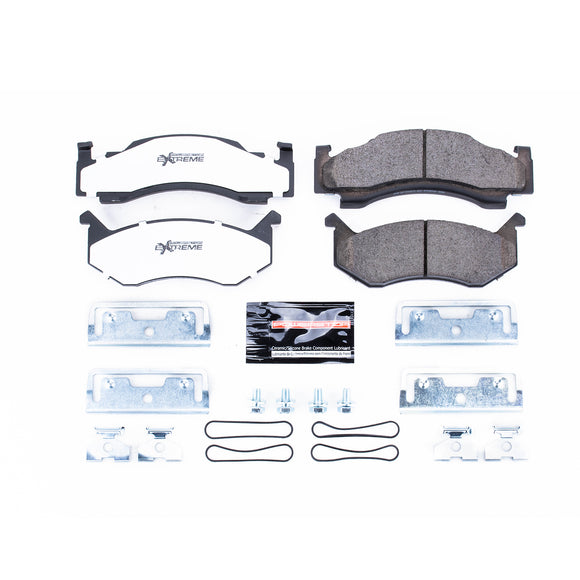 PowerStop Z36 Truck And Tow Carbon-Fiber Ceramic Brake Pads With Hardware
