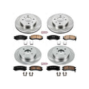 PowerStop OE Stock Replacement Low-Dust Ceramic Brake Pad and Rotor Kit