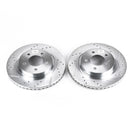 PowerStop Evolution Drilled Slotted Rotors Pair Front For Chrysler Concorde
