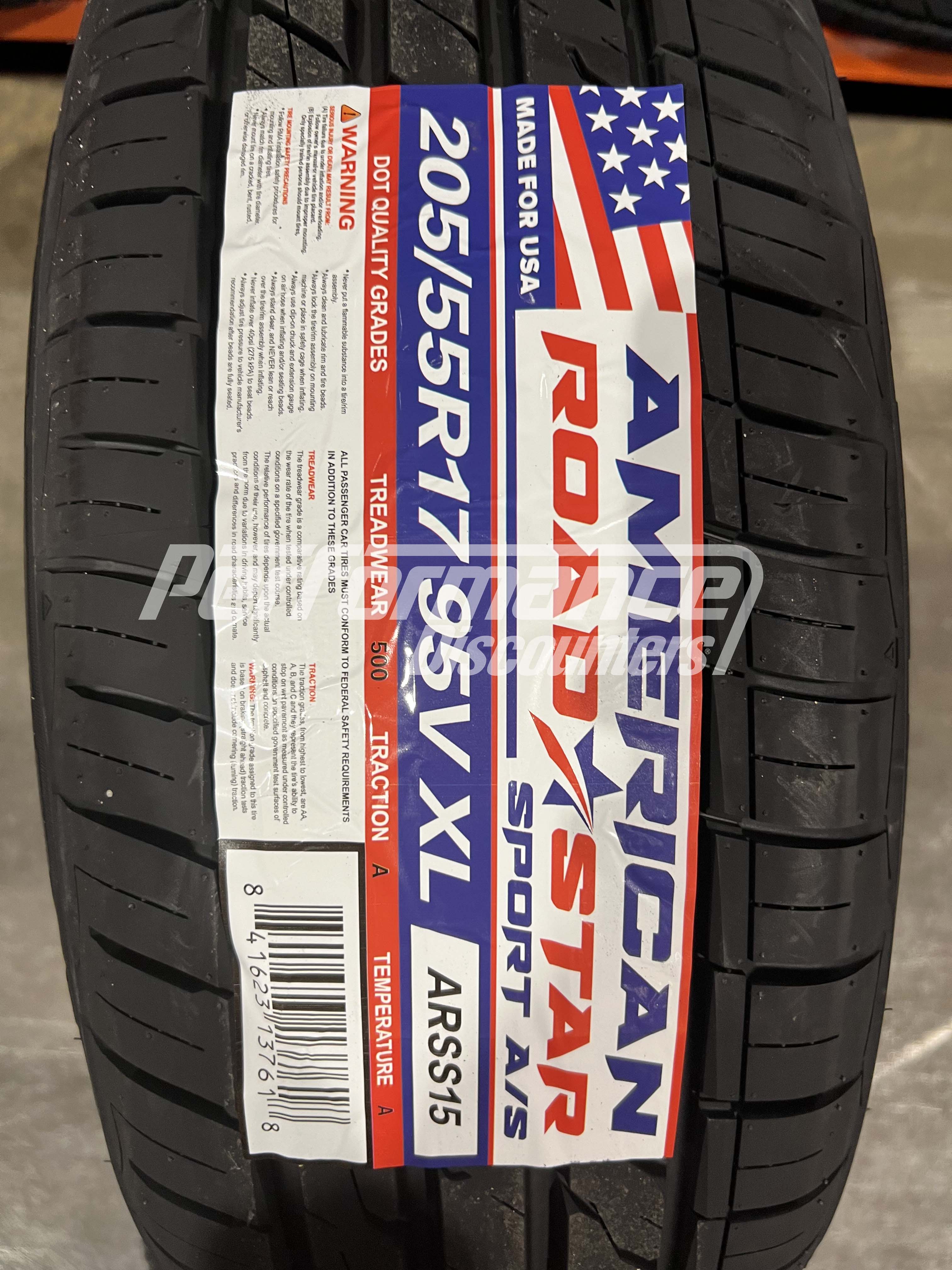 American Roadstar Sport A/S Tire(s) 205/55R17 95V SL BSW 205 55 17 2055517