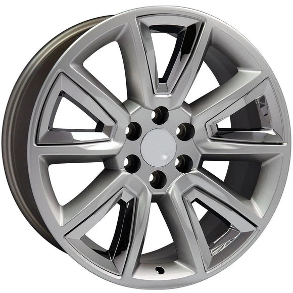20" Replica Wheel CV73 Fits Chevrolet Tahoe Rim 20x8.5 Hyper Wheel