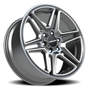 20x9 Vision 476 Wedge Gun Metal Machined Face Wheel 6x139.7 ET30 CB78.1