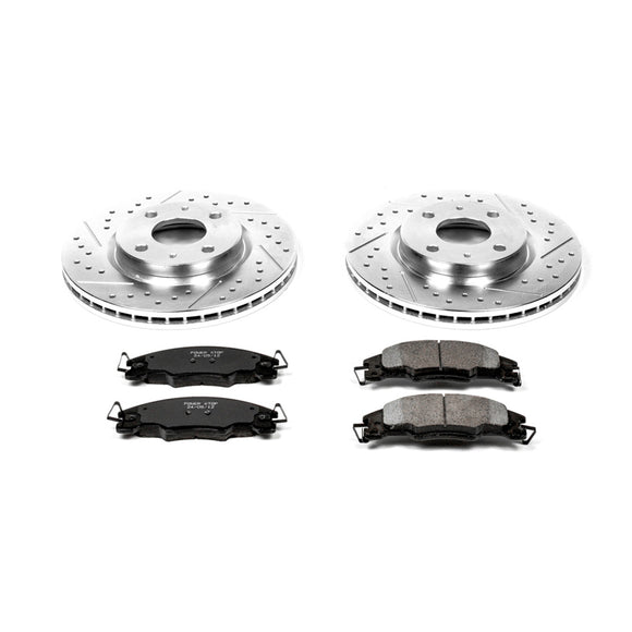 PowerStop Z23 Daily Driver Carbon-Fiber Ceramic Brake Pad and Drilled & Slotted