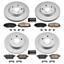 PowerStop Genuine Geomet Coated Rotor and Low-Dust Ceramic Brake Pad Kit