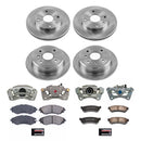 PowerStop OE Stock Replacement Low-Dust Ceramic Brake Pad, Rotor and Caliper Kit